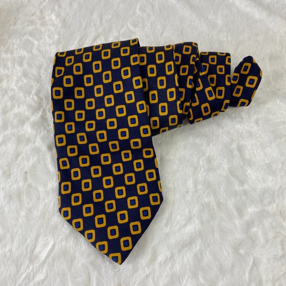 Bundle of 2 Neckties Hart Schaffner Marx Floral Silk/ Happy Jack Geometric Print - Picture 13 of 15